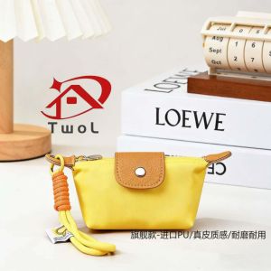 TWOL SHOP Stock no.228，1pcs Mini Dumpling Bag Zipper Coin Purse Card Holder Key Earphone Lipstick Storage Bag with Wrist Strap