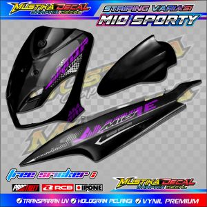 STRIPING LIST VARIASI MOTOR YAMAHA MIO SPORTY/ STICKER VARIASI YAMAHA MIO SPORTY