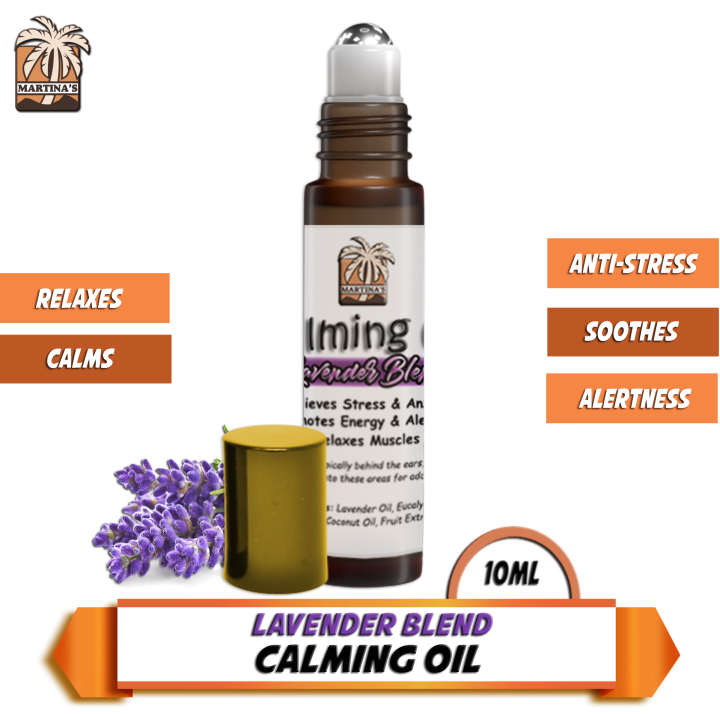 [ LAVENDER ESSENTIAL OIL ROLLER BLEND ] Martina's Calming Oil With VCO ...