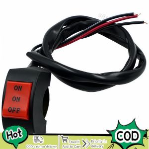 Waterproof Motorcycle LED Spotlight – Dual Color Auxiliary Strobe Easy Plug & Play