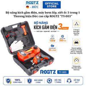 Bộ nâng kích gầm điện máy bơm lốp và máy siết ốc ô tô đa năng 3 trong 1 ROGTZ TY-003 - Hàng Nhập Khẩu (Bảo Hành 2 Năm)