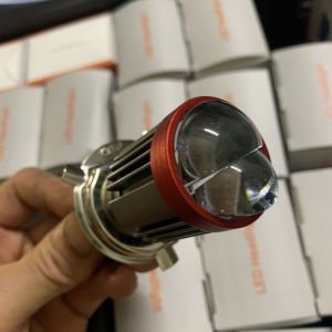 Đèn bi led 2 mầu cốt vàng pha trắng chân H4