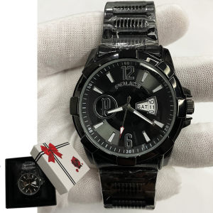 Jam Tangan Rantai Pria Jam cowok Tanggal Kalender aktif Jam model terbaru