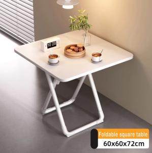 Wooden Round/Square Table foldable table Portable Folding Table table foldable Foldable Table Desk folding table For Dining/Rental housing/Set up a stall/Family Gatherings/Studying/Outdoor