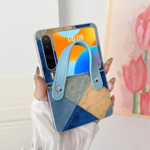 For Huawei Pura X Case Retro PU Leather Skin Handbag Protective Back Cover Case For Huawei pura x PuraX Full Cover Phone Shell