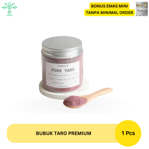 Paket 3 Toples Bubuk Taro Pure Taro Premium 100 gram / Bubuk minuman aneka rasa Serbuk minuman aneka rasa Bubuk minuman premium 1kg