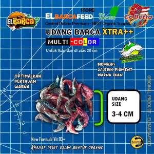 🇸🇬 Channa Fish Food UDANG BARCA XTRA++ Shrimp | Red Blue Booster | Premium Pellets for Vibrant Colors & Growth | Ideal for Large Predator Fish | High Carotene & Vitamin D3+ Formula | Ready Stock in SG | Trusted SG Seller | Fast Delivery | 100% Authentic