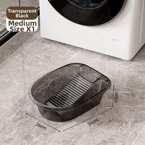 INTOONE 2 trong 1 Chậu giặt đồ có vỉ giặt Đã được làm dày Dung lượng lớn Chậu rửa đồ lót Tất cả trong một Chống trơn trượt Bồn giặt Giặt quần áo bằng tay