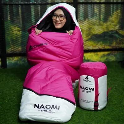[NAOMI X CREDIFOX] Sleeping Bag Gunung Bahan Dacron 4oz Naomi Series Waterproof - Selimut Camping
