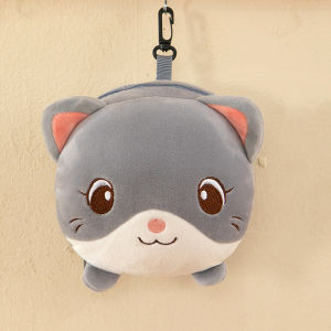 Cute Cartoon Capybara 2in1 Neck Pillow Sleep Mask Travel Pillow Office Desk Pillow Portable Soft Tudung Mata