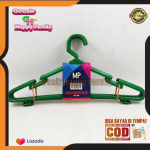 Hanger Baju Warna Gantungan Lidi 6 PCS By Grosir Happy Family