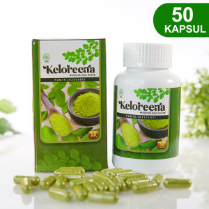 Keloreena - Obat Herbal Radang Usus - Mencegah dan Mengobati Usus Buntu - Usus Panas - Usus Serasa Melilit - Usus Sakit - Nyeri Usus - Keloreena 50 Kapsul Menjaga Kesehatan Usus - Tanpa Efek Samping - Jamu Tradisional Daun Kelor Pilihan Berkualitas