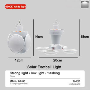 Solar Light Emergency Rechargeable Led Light Charging Lamp 8 Hours Waterproof Folding Camping Light Super Bright Outdoor Lighting Tent Lamp ALINLT