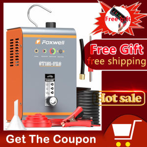 FOXWELL ST101 Pro EVAP เครื่องตรวจรอยรั่วควันรถยนต์เครื่องปล่อยควันพร้อมเครื่องวิเคราะห์ท่อเชื้อเพลิงปั๊มลมในตัว