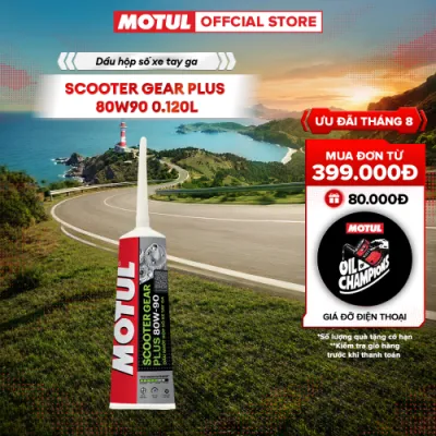Dầu hộp số xe tay ga MOTUL SCOOTER GEAR PLUS 80W90 0.120L