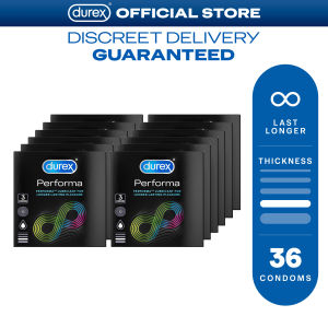 Durex Performa Extended Pleasure Lubricated Condoms 3s (Set of 12 - 36 Condoms)