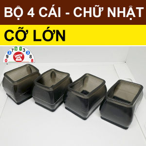 Combo 4 Vỏ Lót Bọc Chân Ghế Chống Ồn Bảo Vệ Đồ Nội Thất