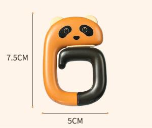 Móc Để Bàn Hình Động Vật Hoạt Hình 2 Trong 1/Móc Khóa Ba Lô/Móc Treo Quần Áo Túi Xách Văn Phòng Hình Chữ U Có Thể Gập Lại Không Cần Đinh