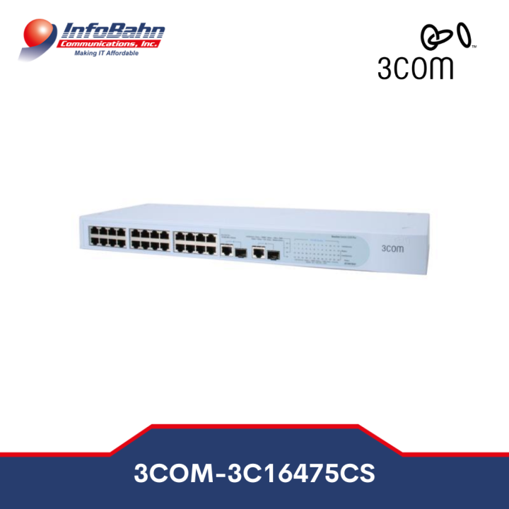 Clearance Sale: 3Com Baseline Switch 2226 Plus (3C16475CS) | Black ...