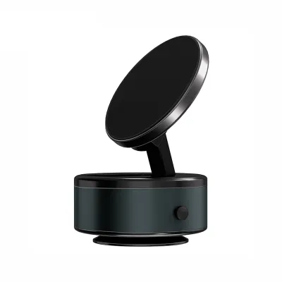 🇸🇬[Ready Stock] Magnetic Vacuum Suction Phone Holder 360° Adjustable Electric Magsafe Car Phone Mount Double-Sided Phone Holder Navigation Support