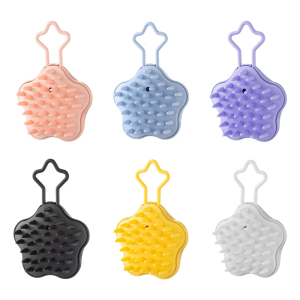 Gội đầu bàn chải ướt và khô bàn chải dầu gội Silicone Bàn chải mát xa da đầu tóc tắm Lược dầu gội Bàn chải tóc