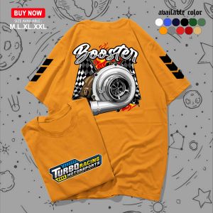 Kaos PRIA WANITA "TURBO RACING SPORT" KAOS DISTRO-KAOS KERAH BULAT-KAOS LENGAN PENDEK-KAOS santai-ATASAN