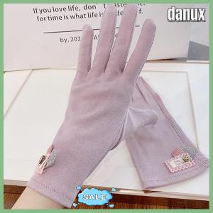 danux Women Sunscreen Gloves Summer Sun Protection Gloves Non-slip Touch Screen Gloves Cycling Driving Mittens Thin Anti-UV Gloves