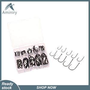 Aminiry[Love sports] 100-500 cái móc câu cá đặt thép carbon cao sắc nét bền thép gai fishhook đá thiết bị câu cá thiết bị giải quyết phụ kiện