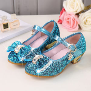 [Brandedbaby] 25-37 Sepatu Heels Anak / Sepatu Hak Tinggi Anak Perempuan / Sepatu Princess Glitter / Sepatu Pesta Anak Perempuan