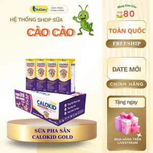 Sữa bột pha sẵn Calokid Gold 48H/Thùng lên cân nhanh cao năng lượng Vitadairy