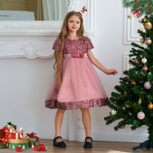 MQATZ ชุดเดรสปาร์ตี้แต่งงานวินเทจของเด็กผู้หญิง N2116ชุดออกงานกลางคืนเลื่อมเด็กสง่างามเสื้อผ้าเจ้าหญิงวันเกิด