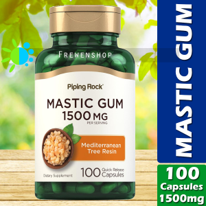 MASTIC GUM 1500mg (per Serving) 100 Capsules Pistacia Lentiscus Mediterranean Tree Resin Supplement