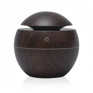 Wood Grain Air Humidifier Aromatherapy Essential Oil Diffuser Night Light Ultrasonic Humidifier