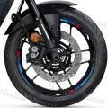 For YAMAHA XSR155 MT125 Exciter150 FZ25 YZF R3 R6 FZ6 FZ8 MT03 mt07 mtT09 Reflective Wheel Sticker Hub Decal17 Rim Stripe Tape Motorcycle  Accessories Waterproof. 