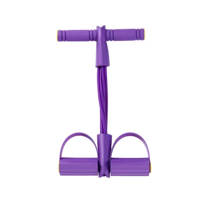 Tension Rope 6-Tube Elastic Yoga Pedal Puller Resistance Band Fitness Elevation High TPE Sit-Up Aids