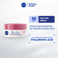 NIVEA Face Rose Care Moisturising Gel Cream 50 ml / Skin Care / Hydrating Moisturizer / Organic Rose / Hyaluronic Acid. 