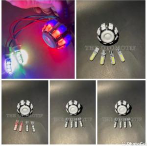 Paket Lampu Motor Lampu Stop Projie Ubur - Ubur Plus 4pcs Sen Jelly Kedip/Flash