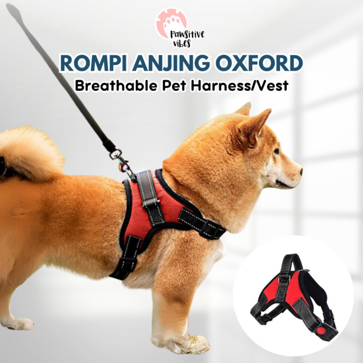 Rompi Anjing Besar Medium Breathable Harness leash Anjing Besar