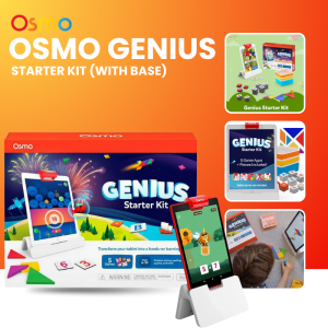 Osmo Genius Starter Kit for iPad 5 Hands-On Learning Games for Kids Ages 6+ w/ Base STEM Educational Toys