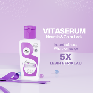 VENON 2in1 Vitaserum Hair Serum + Vitamin Rambut  E  A  C 30ml Vitamin Rambut / Serum Rambut