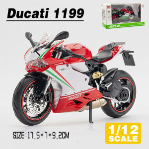 LEO 1:12 Ducati 1199 Panigale S Motorcycle Metal Diecast Alloy Toy Car Model Trucks For Kids Toys Vehicles Hobbies Collectio