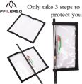 Fishing Lure Wraps 12PCS Clear See-Through PVC Fishing Lure Covers Protect Children Pets and Fishermen Safe from Sharp Hook Transparent Lures Fishing Bait Hook Storage 6L+6M. 