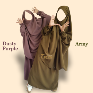 Baju Lebaran Anak Model French Khimar & Set Rok