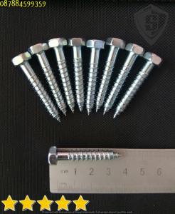 15 pcs 1/4x1-1/2 (#14x1-1/2) Lag Screw / Desk Screw / Deskrup