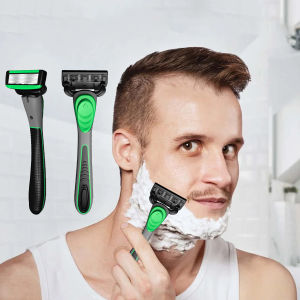 Bộ dao cạo thủ công dành cho nam giới cạo lưỡi 7 lớp dao có lưỡi có thể thay thế không gây tổn thương da lưỡi dao cạo râu tẩy lông Men2026