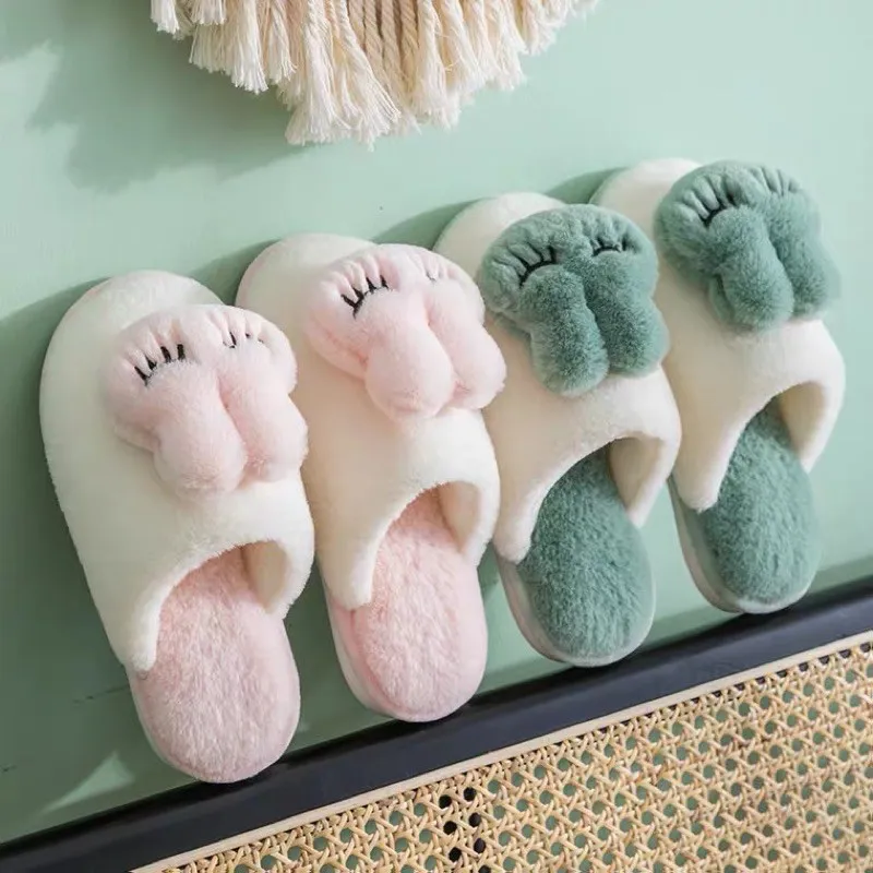 Warm Cotton indoor Slippers Cute Rabbit head Couple