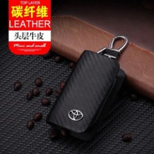 Toyota เคสหนัง ใส่กุญแจรถยนต์ ลายโลโก้