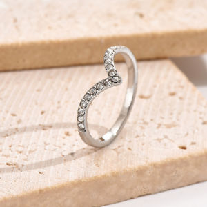 KAHASIL JEWELRY Cincin Titanium Wanita Anti Karat dan Luntur Berlian Rings Fashion Korea KH030