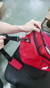 Family Emergency Storage Bag Double Compartment Design Removable Dividers Suitable For Outdoors Home Travel Use