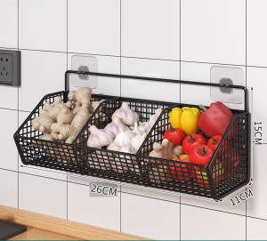 DailyGo Kitchen Storage Bathroom Organizer Rack Wall Mounted Shelf Hanger Multifunction Hanging Basket Bathroom Storage Rack